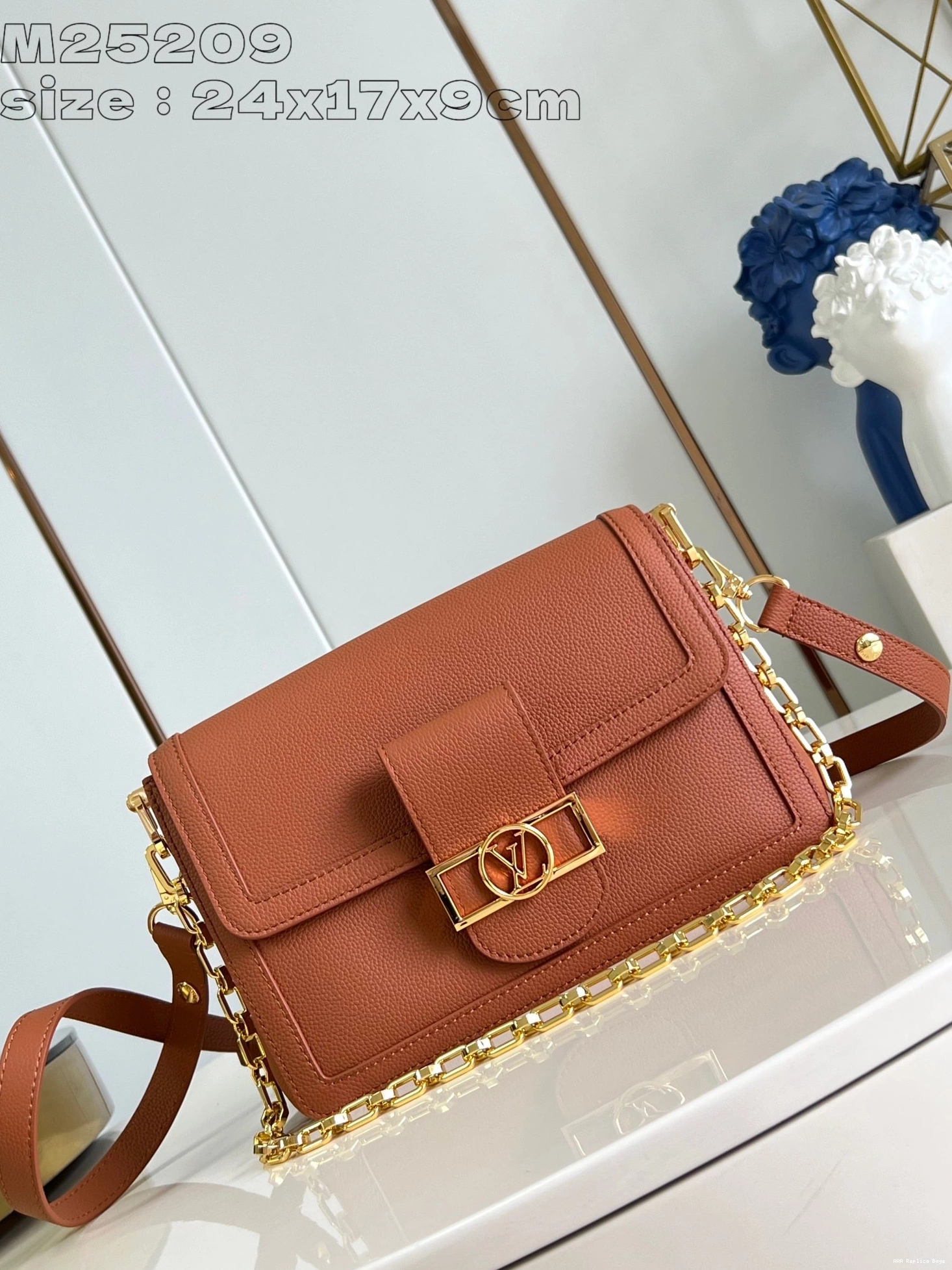 Aaa replica bags VUITTON LOUIS DAUPHINE MM 0717